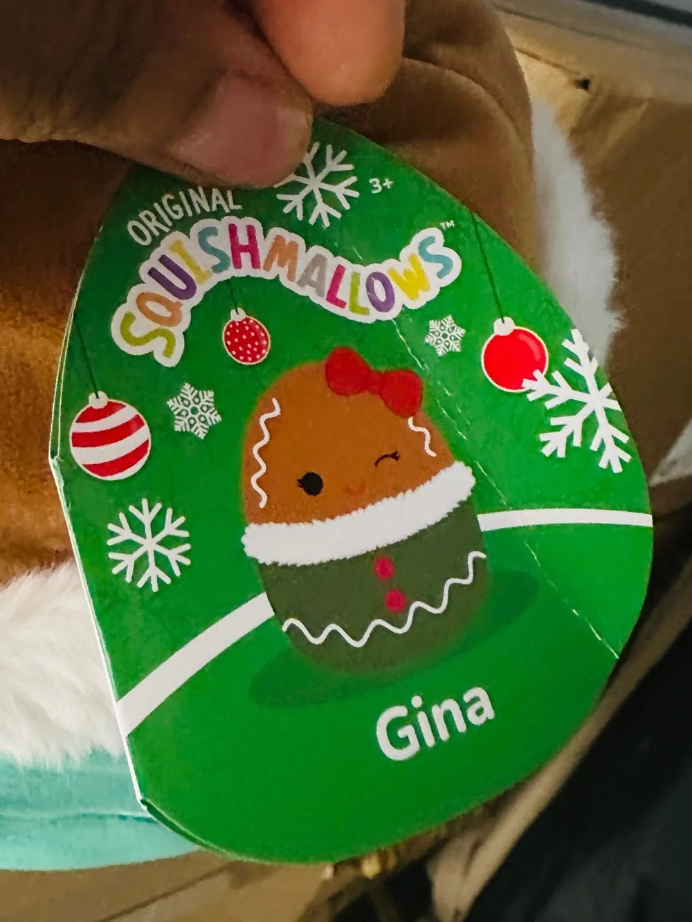 NWT Squishmallows 12” Gina Gingerbread Girl